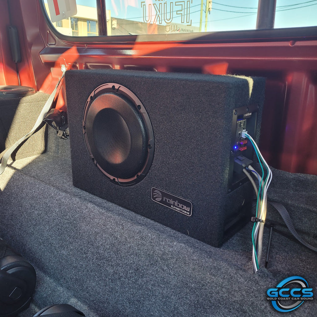 Rainbow EL-W8A Active 8 Inch Subwoofer – Gold Coast Car Sound