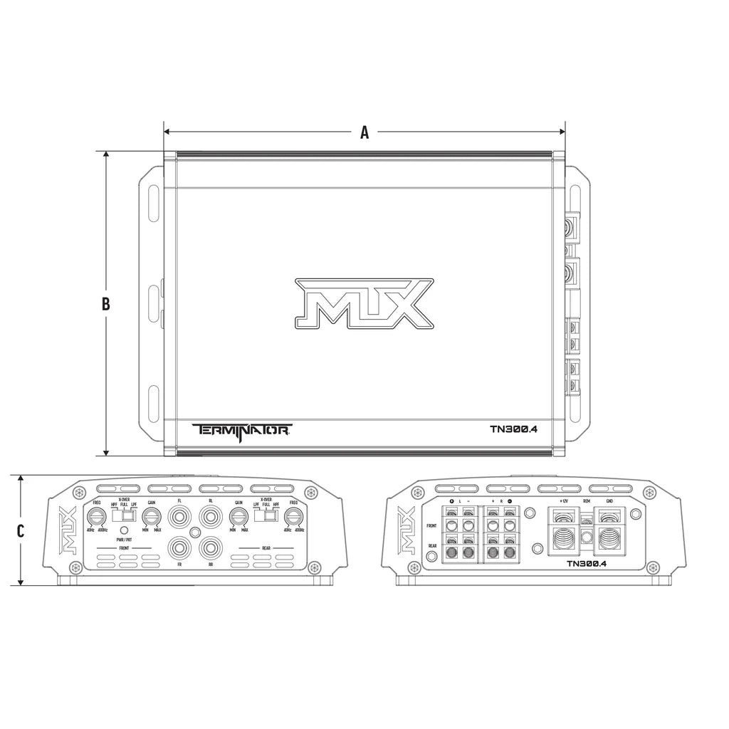 MTX TN300.4 Terminator 4 Channel Amplifier