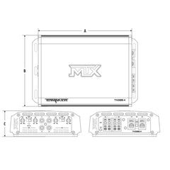 MTX TN300.4 Terminator 4 Channel Amplifier