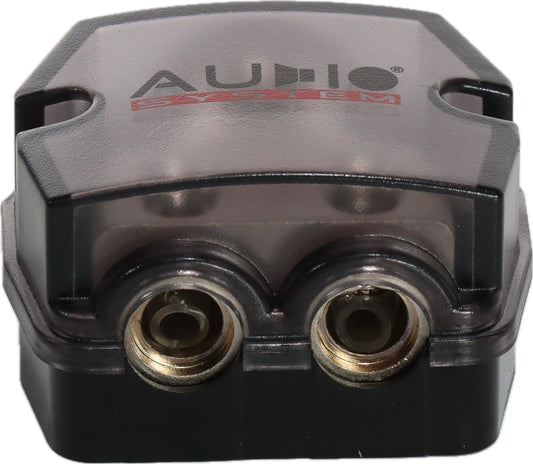 Audio System Z-DB1-2 Distribution Block - 0-2ga in  / 2 x 8-4ga out