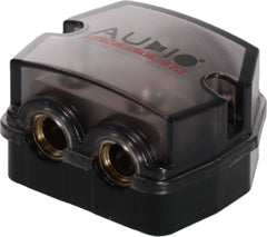 Audio System Distribution Block - 0-2ga in  / 2 x 8-4ga out