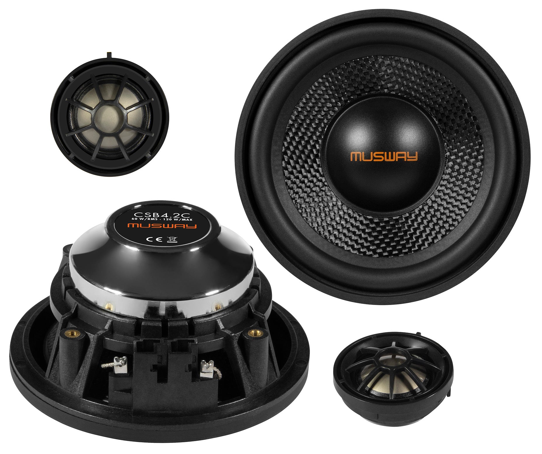 Musway CSB4.2C 4inch 2-Way Component Speakers for BMW